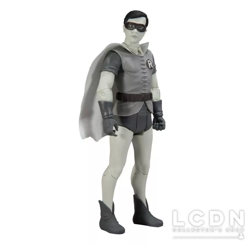 DC Retro Action Figurine Batman 66 Robin (Black &amp; White TV Variant) 15cm