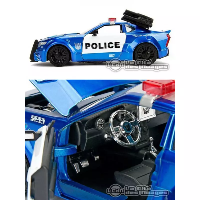 Transformers 5 The Last Knight Barricade Police Car Voiture Métal 1/24 98400