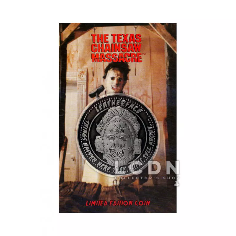 Massacre à la tronçonneuse ( Texas Chainsaw Massacre ) Pièce de collection Leatherface Limited Edition 3,8cm