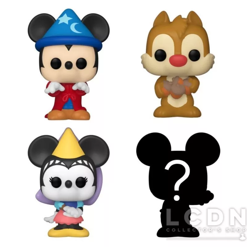 Disney Pack de 4 Bitty Pop! Sorcerer Mickey &amp; Friends 2cm