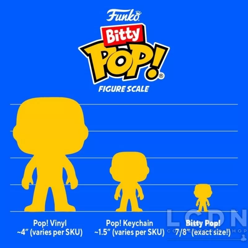Disney Pack of 4 Bitty Pop! Minnie &amp; Friends 2cm