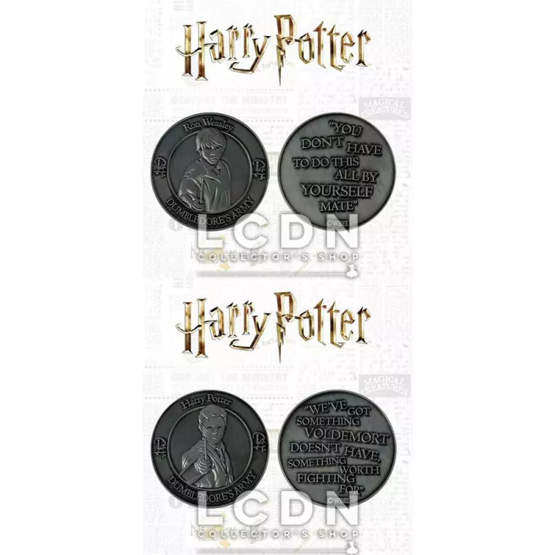 Harry Potter Collectable Coin 2-pack Dumbledore&#039;s Army: Harry &amp; Ron Limited Edition