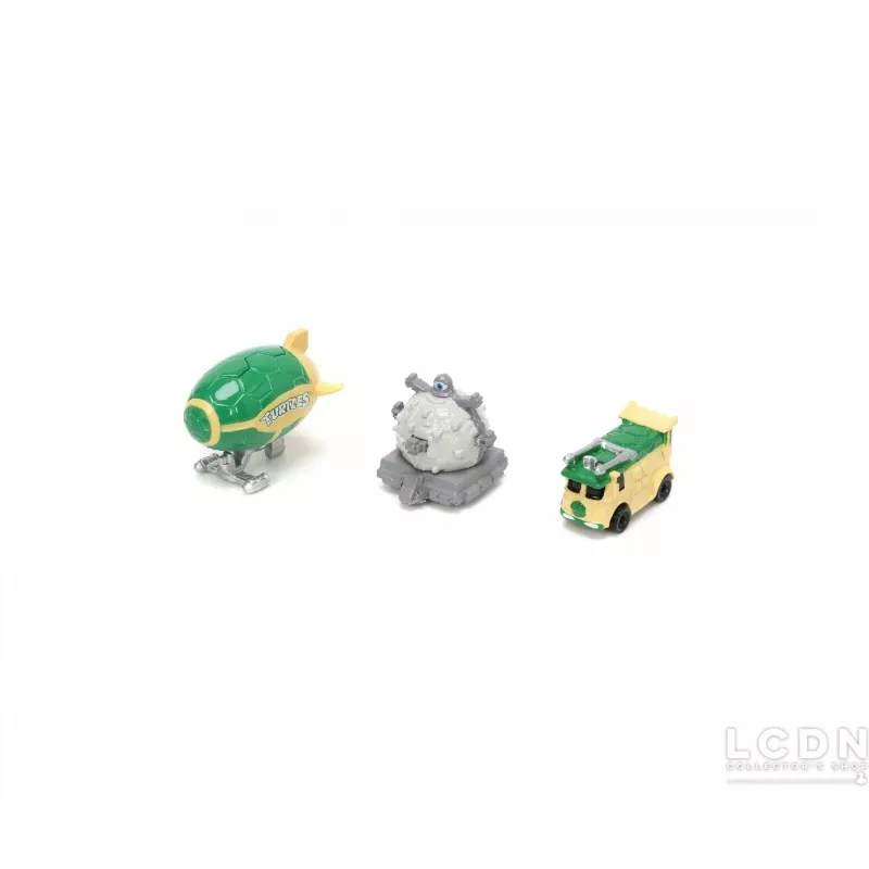 Les Tortues Ninja Turtles TMNT 3-Pack Nano Cars 31790 Jada