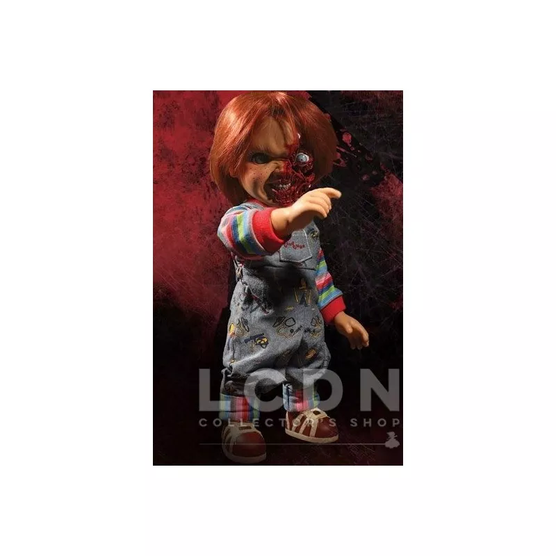 Chucky Jeu d&#039;enfant 3 poupée parlante Designer Series Pizza Face Chucky 38 cm