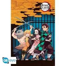 Demon Slayer: Kimetsu no Yaiba Poster "Team" Roulé Filmé 91.5x61cm