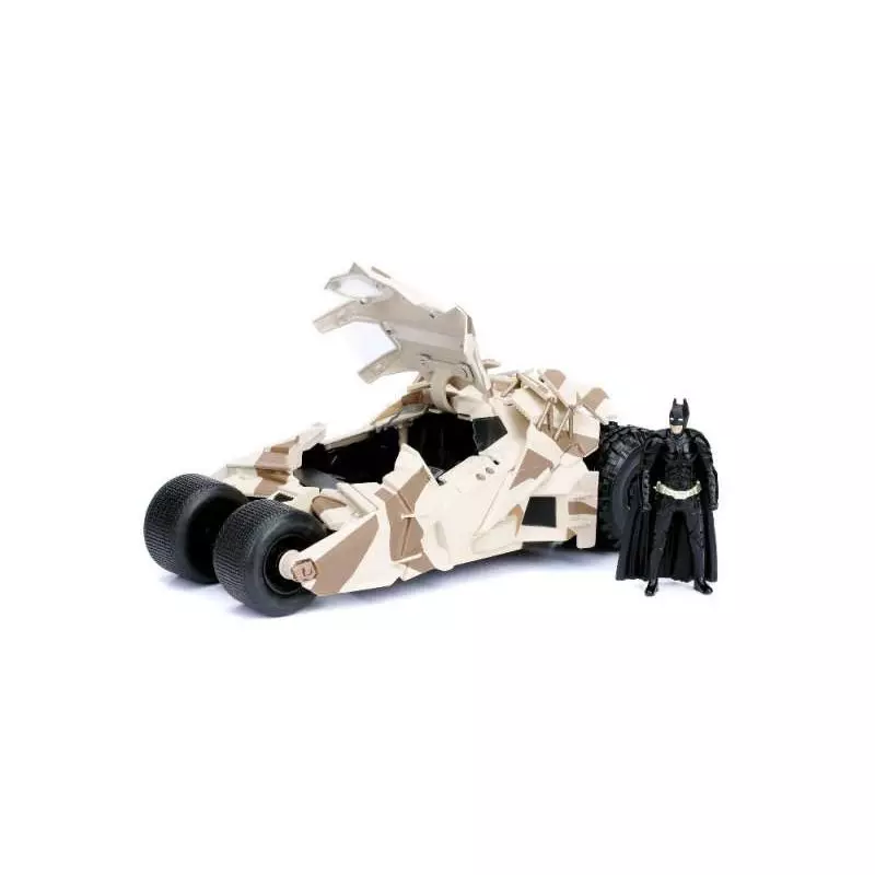 The Dark Knight : Le Chevalier noir Batmobile Tumbler Camo avec figurine de  Batman camouflage version Hollywood Rides 1/24 98543