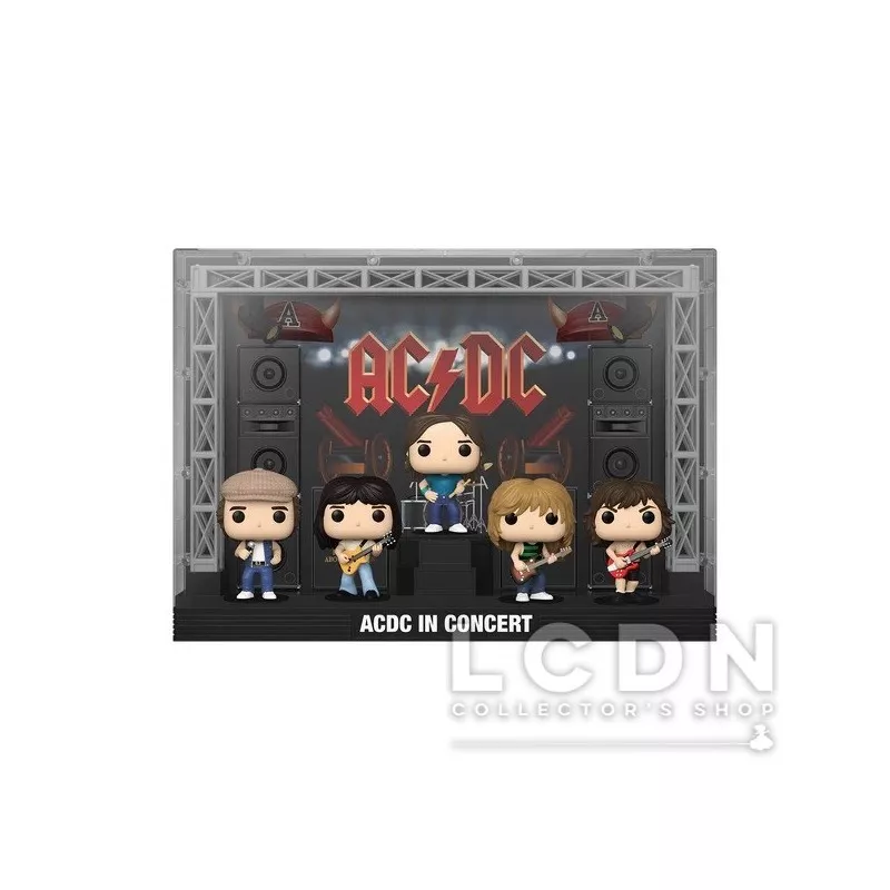 AC/DC Pack of 5 Figures POP! Moments DLX AC/DC in Concert EXCLUSIVE Vinyl Figure 10cm