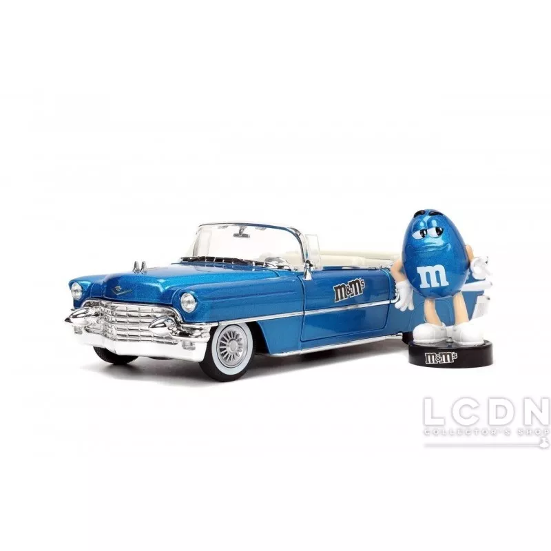 M&amp;M&#039;s 1956 Cadillac Eldorado with blue figure 33726 1/24
