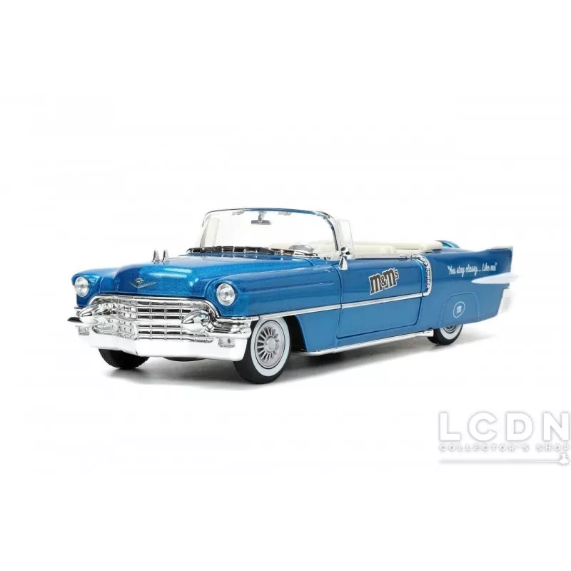 M&amp;M&#039;s 1956 Cadillac Eldorado with blue figure 33726 1/24
