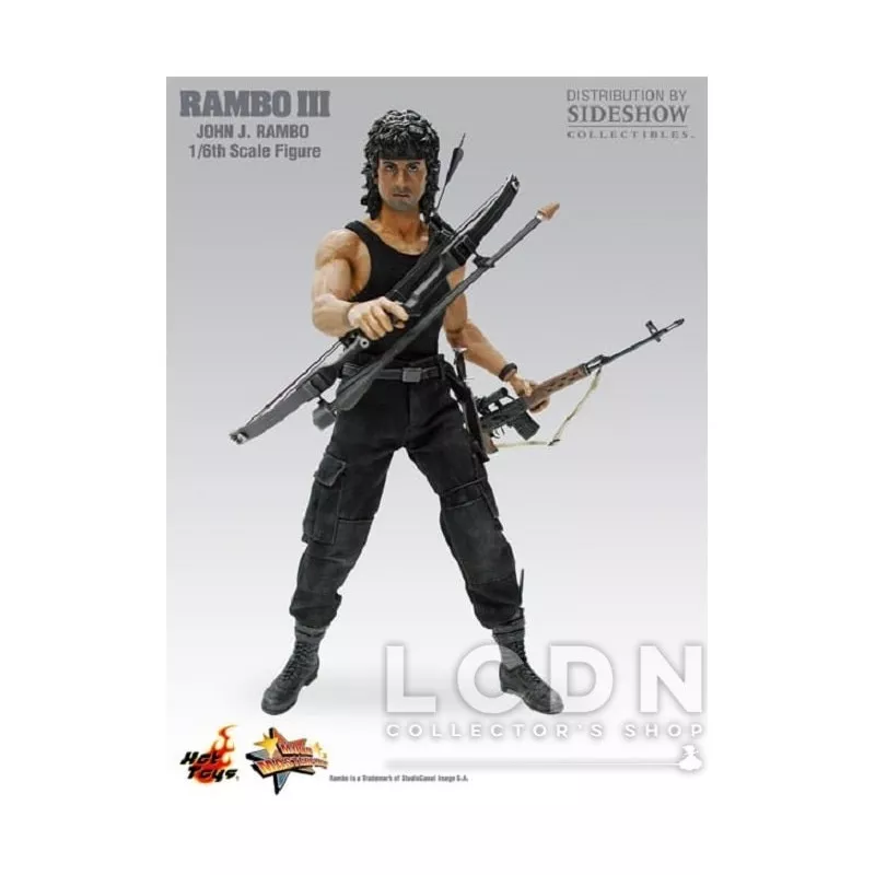 Hot Toys MMS35 Rambo III Collectible Action Figurine 1/6 John J Rambo 30cm  (Boite Scellée)