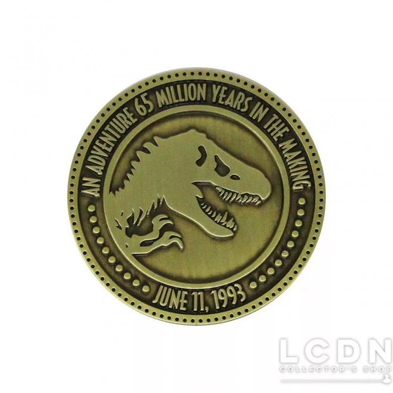 Jurassic Park Collectible Coin 30th Anniversary King of Games Limited Edition 4cm