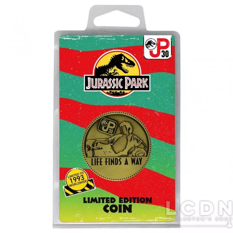 Jurassic Park Collectible Coin 30th Anniversary King of Games Limited Edition 4cm
