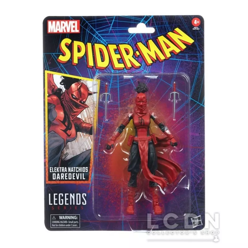 Spider-Man Marvel Legends Retro Collection Action Figure Elektra Natchios Daredevil 15cm