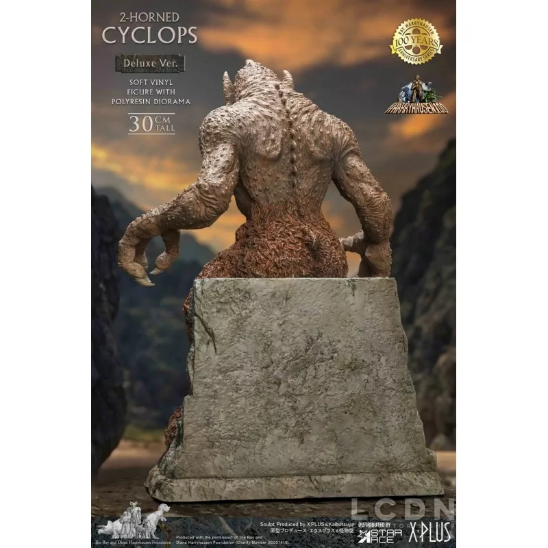 Le Septième Voyage de Sinbad Statue Ray Harryhausens Horned Cyclops Deluxe Version 32cm