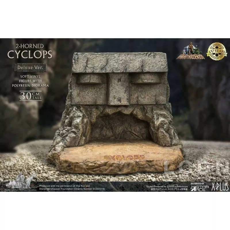 Le Septième Voyage de Sinbad Statue Ray Harryhausens Horned Cyclops Deluxe Version 32cm