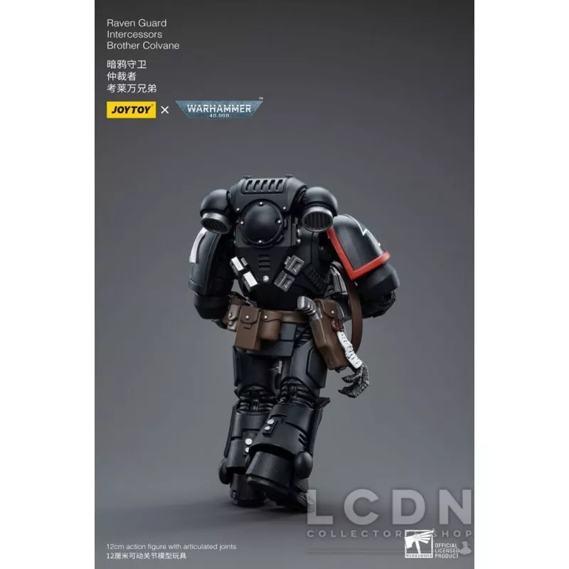 Warhammer 40k Action Figure 1/18 Raven Guard Intercessors Brother Colvane 12cm