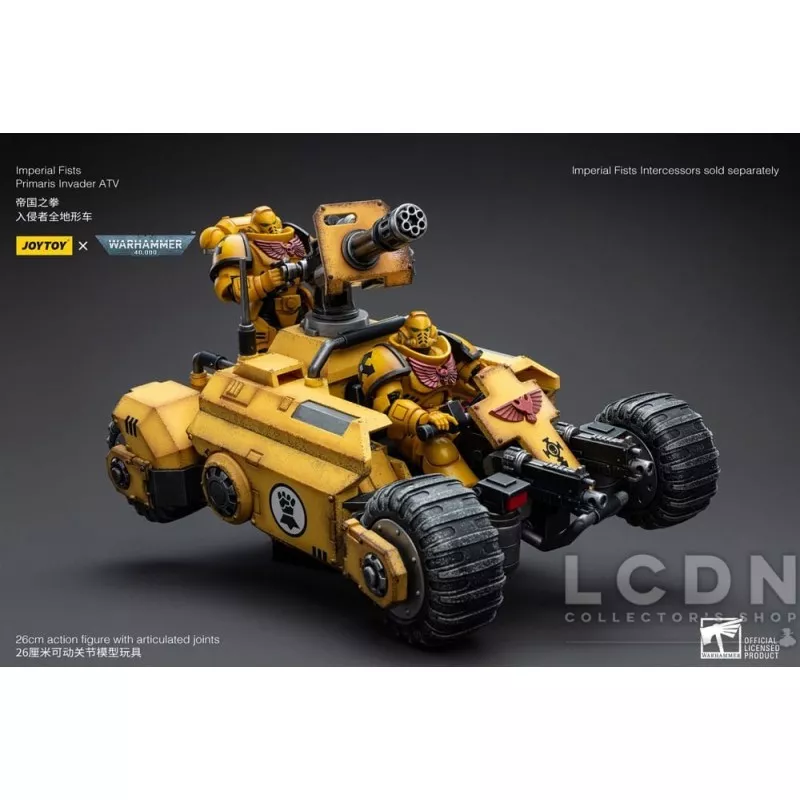 Warhammer 40k Véhicule 1/18 Imperial Fists Primaris Invader ATV 26cm