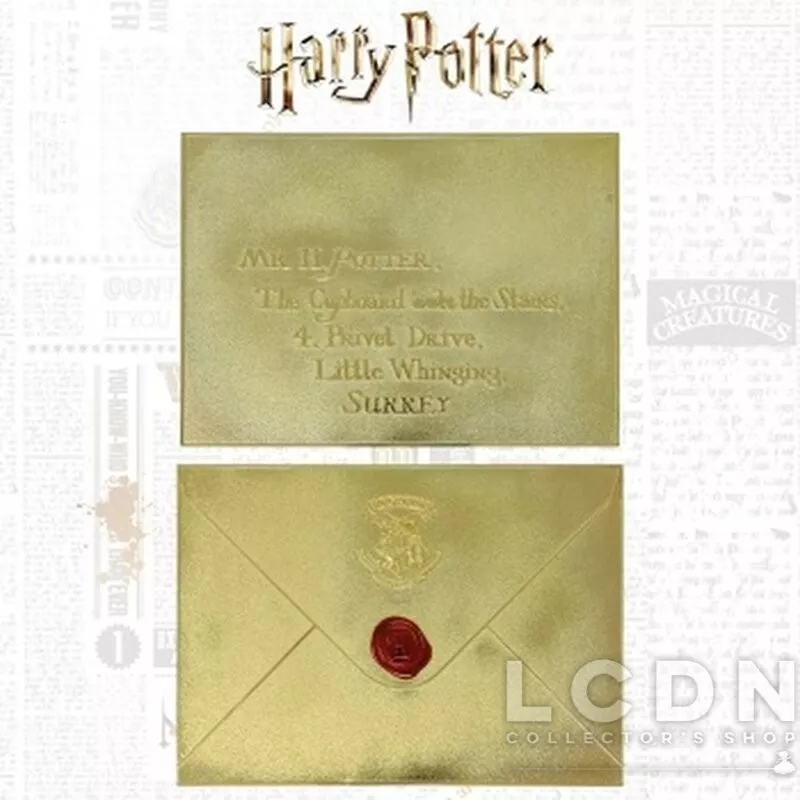 Harry Potter Replica Metal Enveloppe with Red Seal