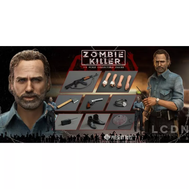 Zombie killer Collectible Action Figure 1/6 PRESENT TOYS PT-SP53