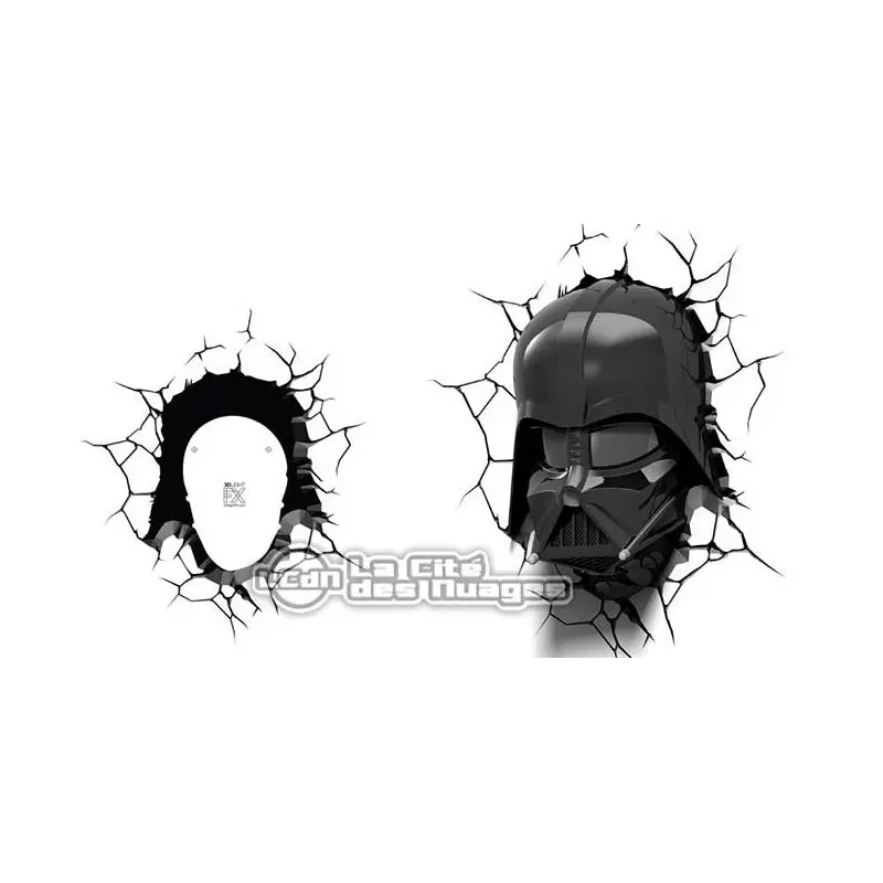 Star Wars Lampe Murale Darth Vader Head 3D Light 25cm