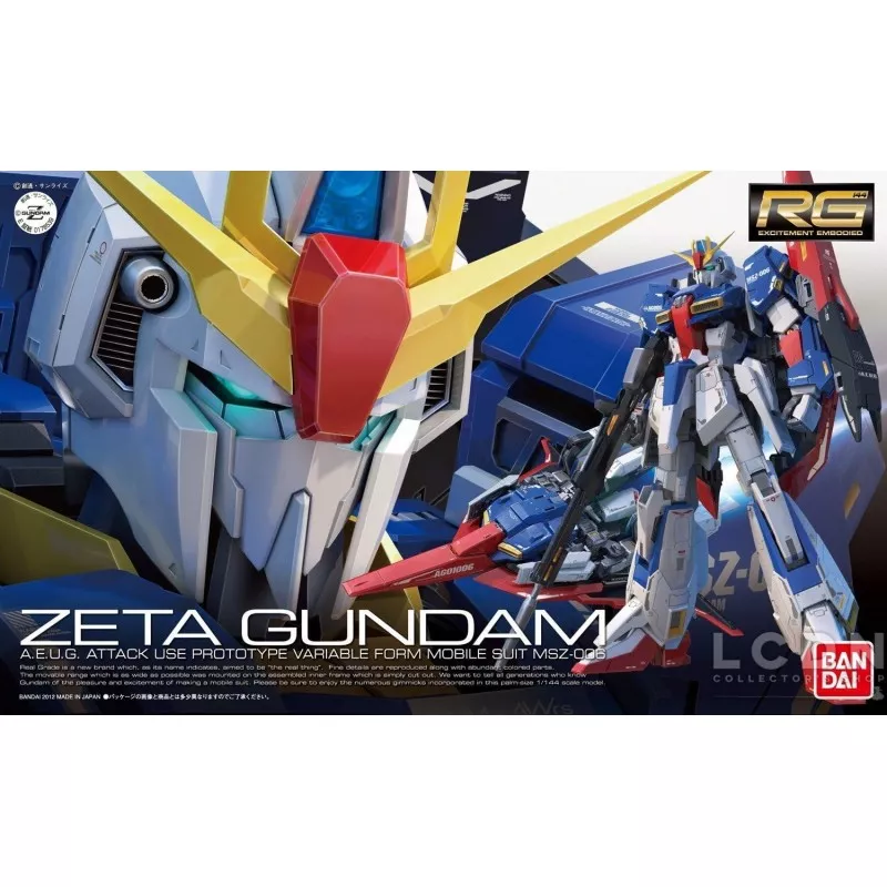 RG Mobile Suit Zeta Gundam MSZ-006 1/144 Model Kit 10cm