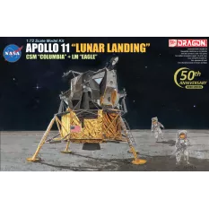 Apollo 11 Lunar Landing CSM Columbia + LM Eagle 1/72 Maquette Dragon Models