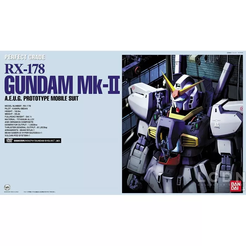 PG Rx-178 Gundam Mk-II A.E.U.G. Prototype Mobile Suit 1/60