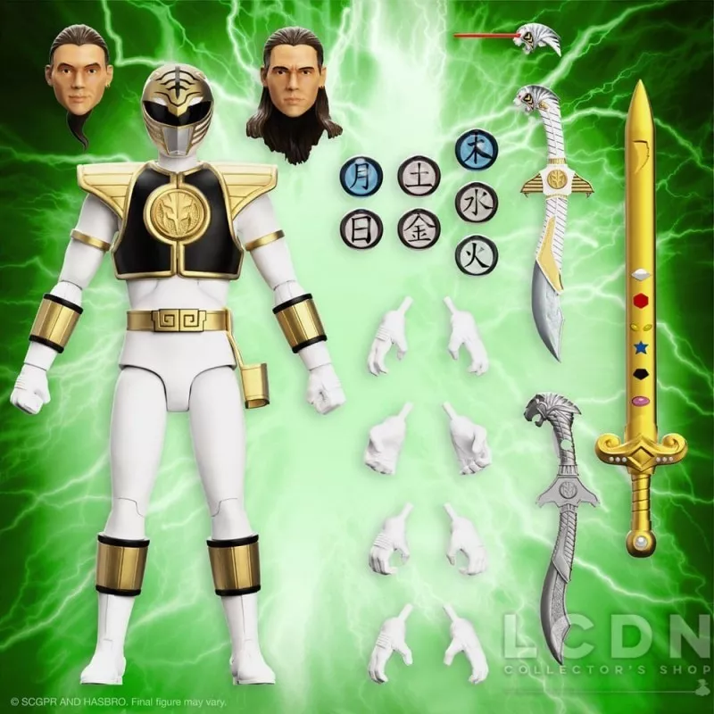 White ranger action figure top