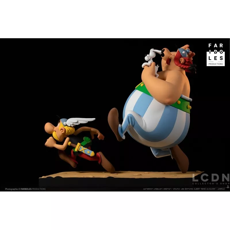 Astérix &amp; Obélix: Full speed Gauls Statue Astérix &amp; Obélix Fariboles Collection Prestige 24cm