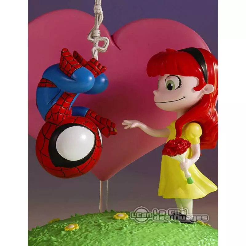 Marvel Comics Animated Series Mini-Statue Spider-Man and Mary Jane