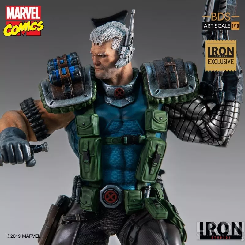 Marvel Comics Statue 1/10 BDS Art Scale Cable Iron Studios CCXP Event Exclusive Series 6 29cm
