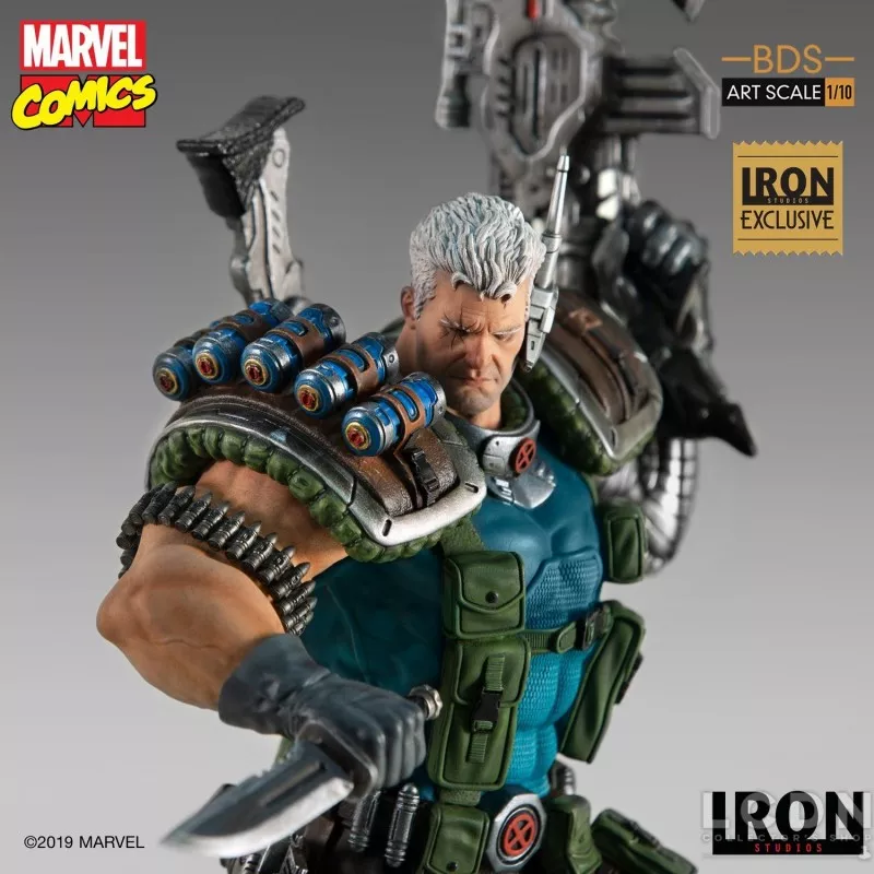 Marvel Comics Statue 1/10 BDS Art Scale Cable Iron Studios CCXP Event Exclusive Series 6 29cm
