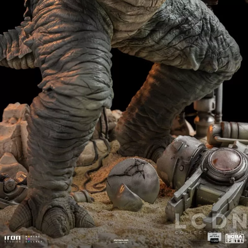 Star Wars: Le Livre de Boba Fett Statue 1/20 Demi Art Scale Boba Fett &amp; Rancor 38cm