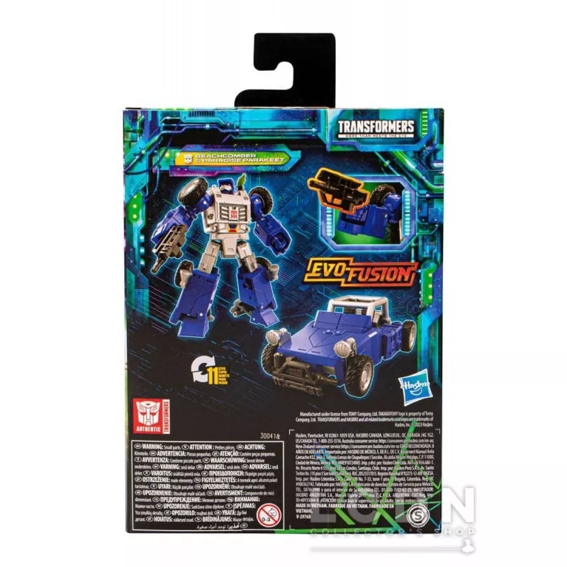 Transformers Generations Legacy Evolution Deluxe Class Action Figure Beachcomber &amp; Paradise Parakeet 14cm