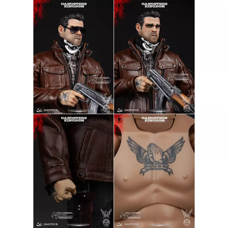 1/6 DAMTOYS GANGSTRS KINGDAM  コルトM1911 Dam Toys 1/6 - Gangster Kingdom M1911 Custom pistol + Knife