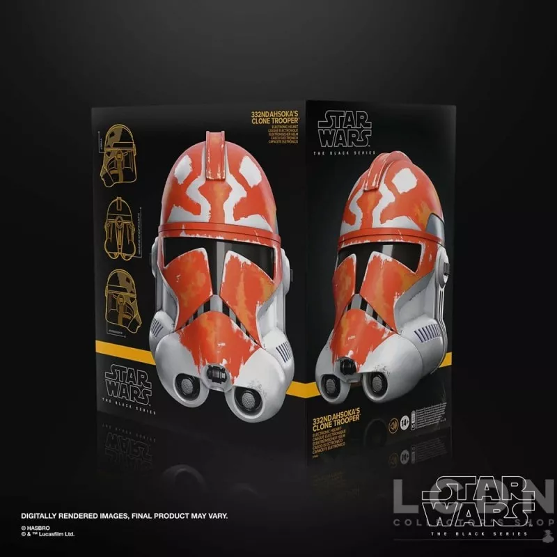 Star Wars: The Clone Wars Black Series Electronic Helmet 1/1 332nd Ahsoka&#039;s Clone Trooper