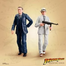 Indiana Jones Les Aventuriers de l'arche perdue Adventure Series Action Figurines Marcus Brody & René Belloq (Ark Showdown) 15cm