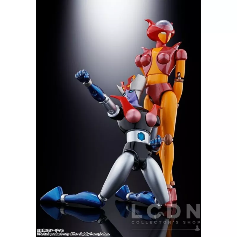 Mazinger Z Action Figurines Diecast Soul of Chogokin GX-08R Aphrodai A vs GX-09R Minerva X 16cm