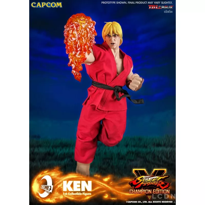Street Fighter Collectible Action Figure 1/6 Ken Masters IQGS-04 30cm