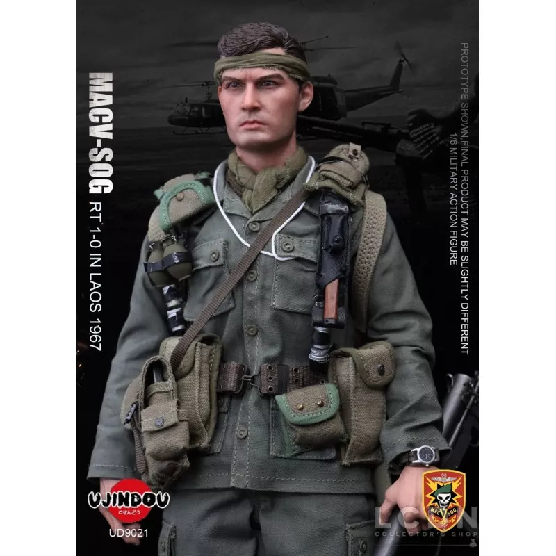 U.S. Army Military Vietnam MACV-SOG Recon Team 1-0 Laos 1967 Collectible Action Figure 1/6 UD9021