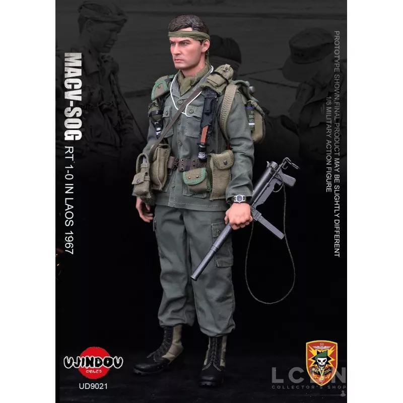 U.S. Army Military Vietnam MACV-SOG Recon Team 1-0 Laos 1967 Collectible Action Figure 1/6 UD9021