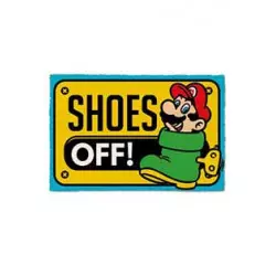 Shoes off paillasson Mario...