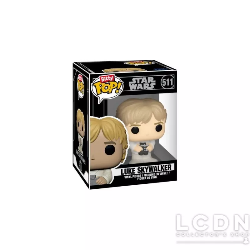 Star Wars Pack de 4 Bitty Pop! Luke Skywalker Obi-Wan Kenobi &amp; Jawa 2cm