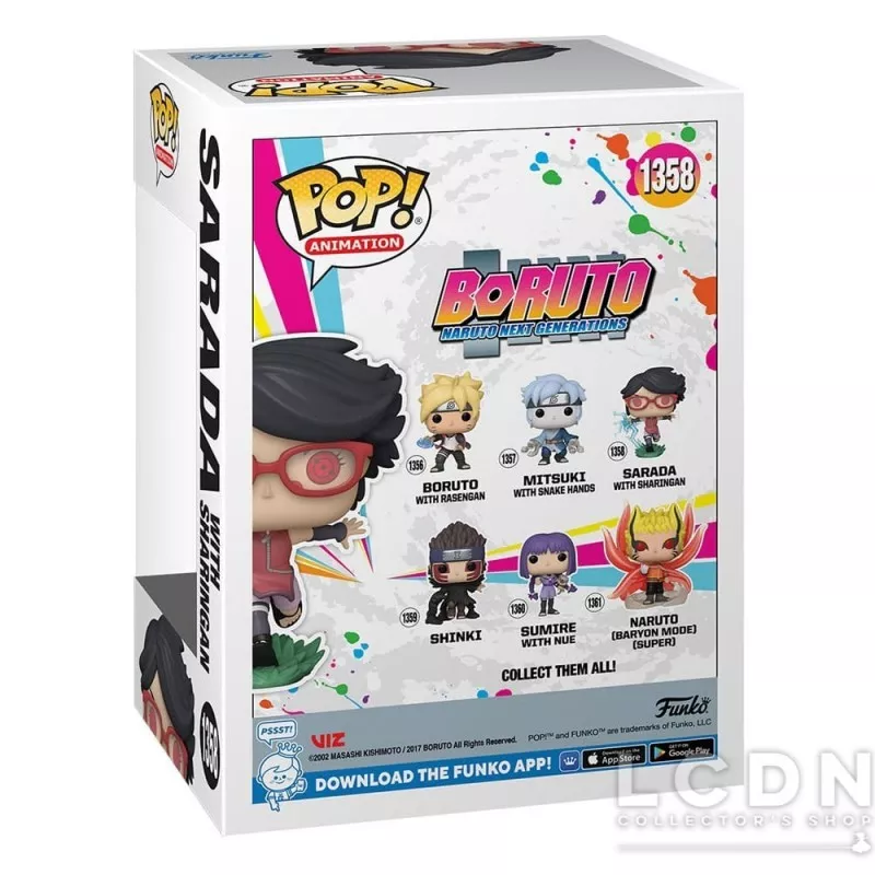 Boruto Naruto Next Generations POP! Animation Sarada Vinyle Figurine 10cm N°1358