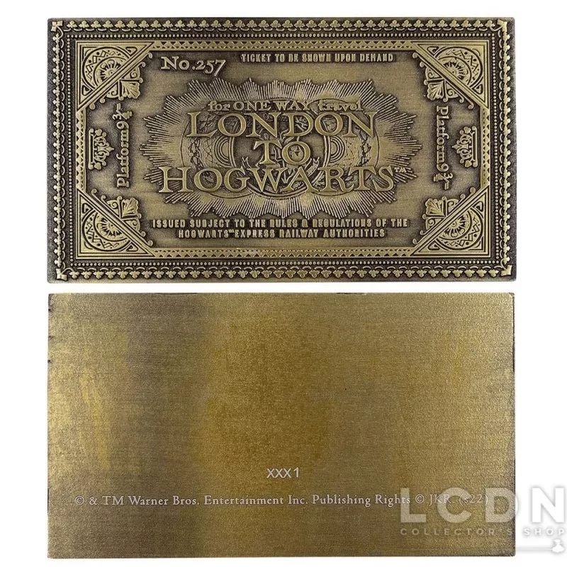 Harry Potter Réplique Hogwarts Train Ticket Limited Edition