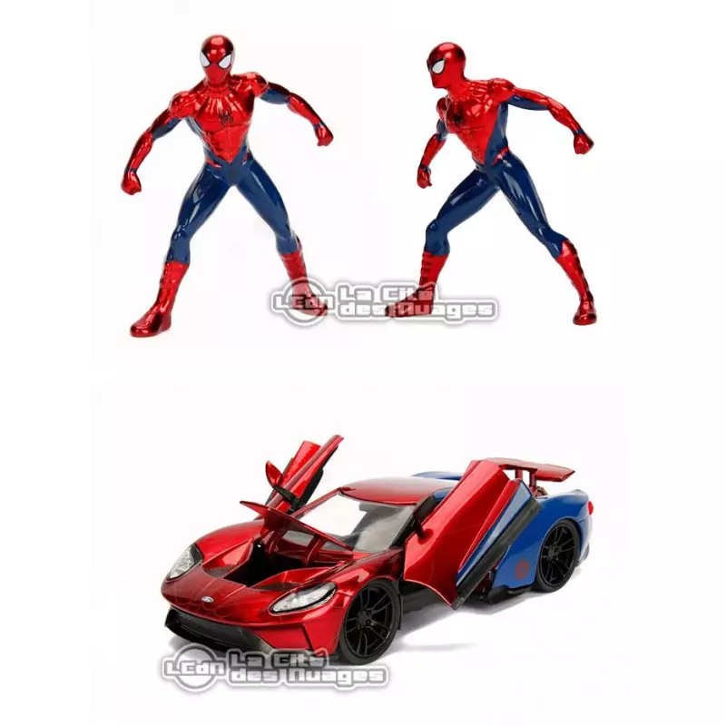 miniature Marvel Spiderman 2017 Ford GT, échelle 1:24