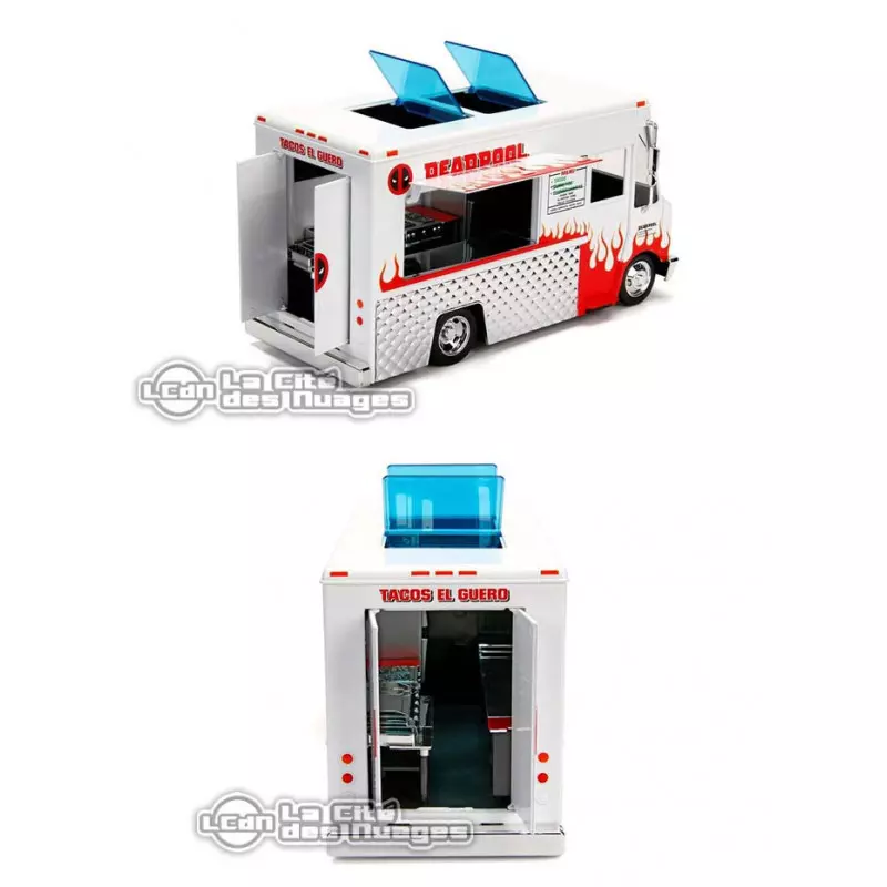 Deadpool Foodtruck Taco truck avec figurine Deadpool Jada Toys 99730 1/24