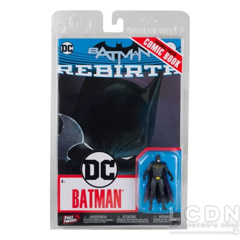 DC Direct Page Punchers Action Figure et Comic Book Batman (Rebirth) 8cm