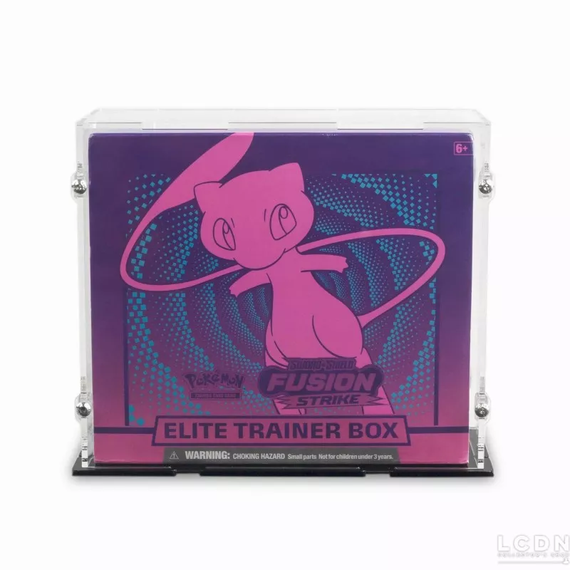 Vitrine Display Case Elite Trainer Box Pokemon Fusion Strike 19 x 9 x 17 cm