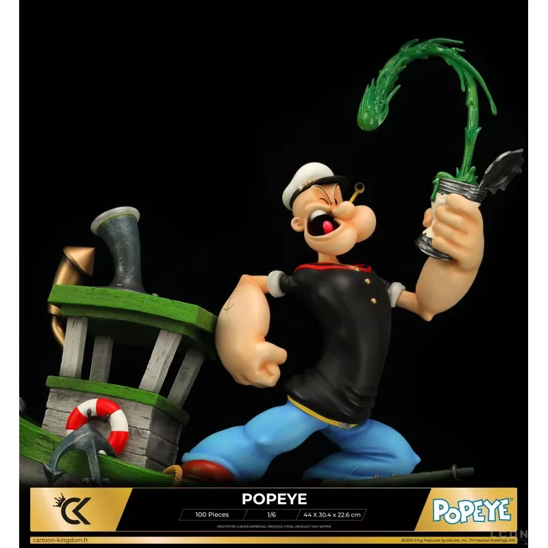 Figurine Popeye Résine 1/6 Cartoon Kingdom - Édition Limitée 100ex - NEUVE